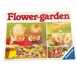 1985 Vtg Otto Maier Verlag Ravensburger Felt Flower Garden Game - Complete EUC!